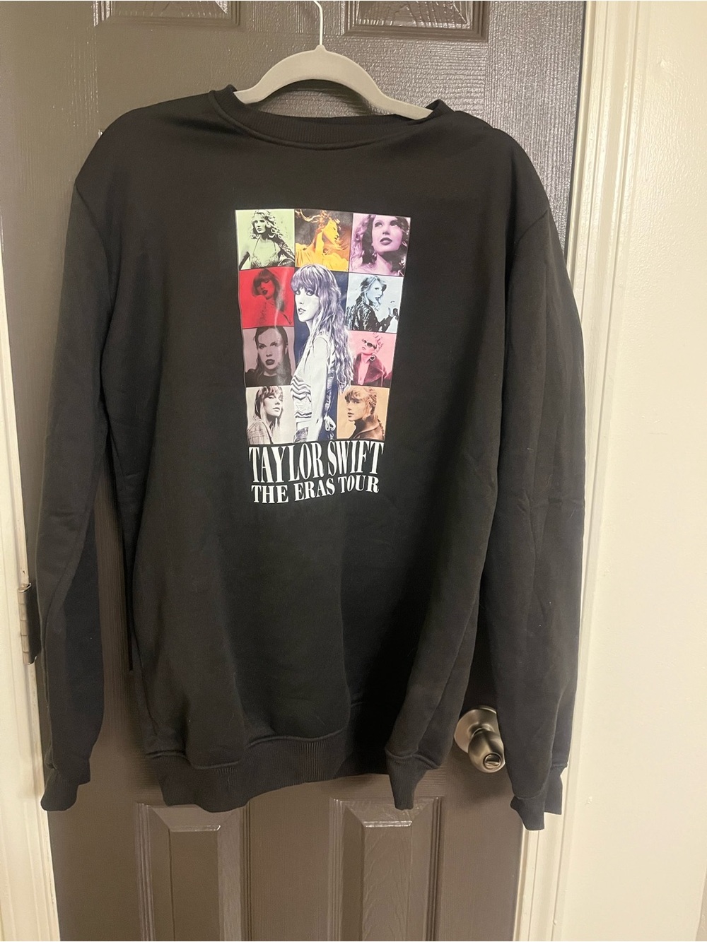 Taylor Swift The Eras Tour Black Graphic Sweatshirt